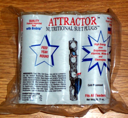 Plain Attractor Suet Plugs,Woodpecker Products,0303