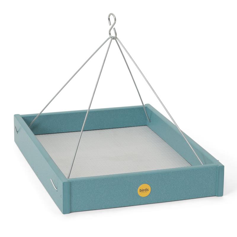 Large Recycled Hanging Tray Lake Blue,Backyard Nature Products,GSHPF250-LB