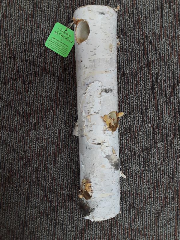 Birch Log Suet Feeder - 3hole,Allen Weissinger