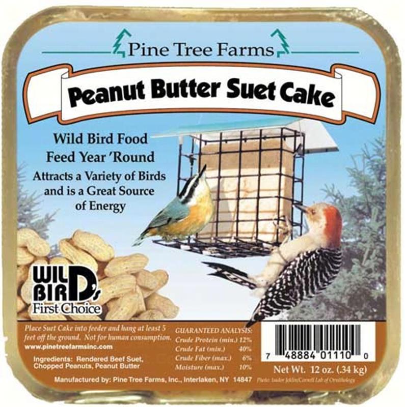 Peanut Butter Suet 12 oz.,Pine Tree Farms,PTF1110