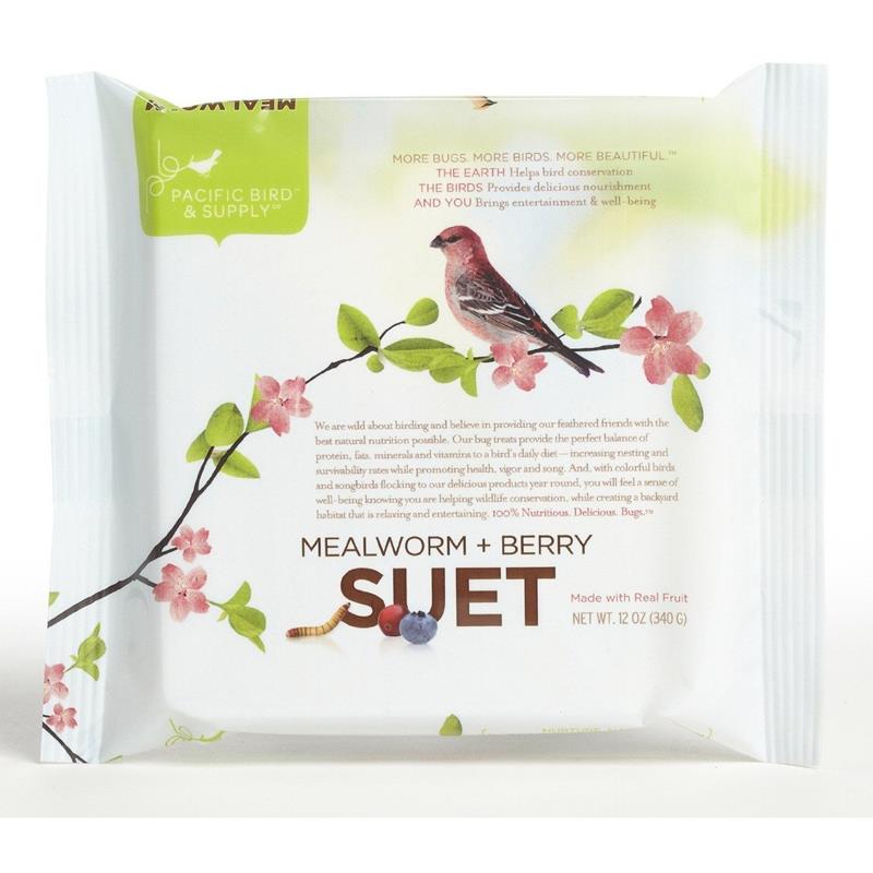PB Mealworm + Berry Suet,Pacific Bird and Supply,PB0025