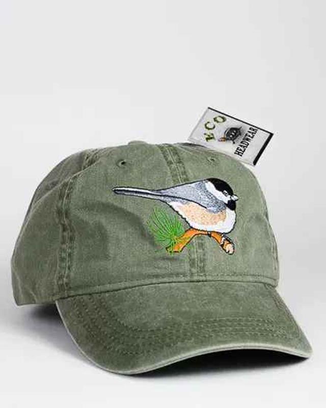 Black Capped Chickadee Cap,Eco Wear